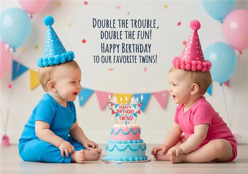 60+ Heartfelt Birthday Wishes for Twins to Make Their Day Special