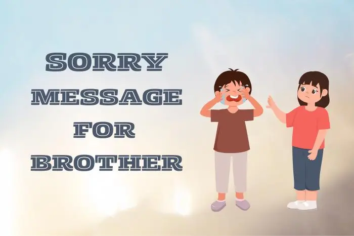 Emotional Sorry Message for Brother After a Fight